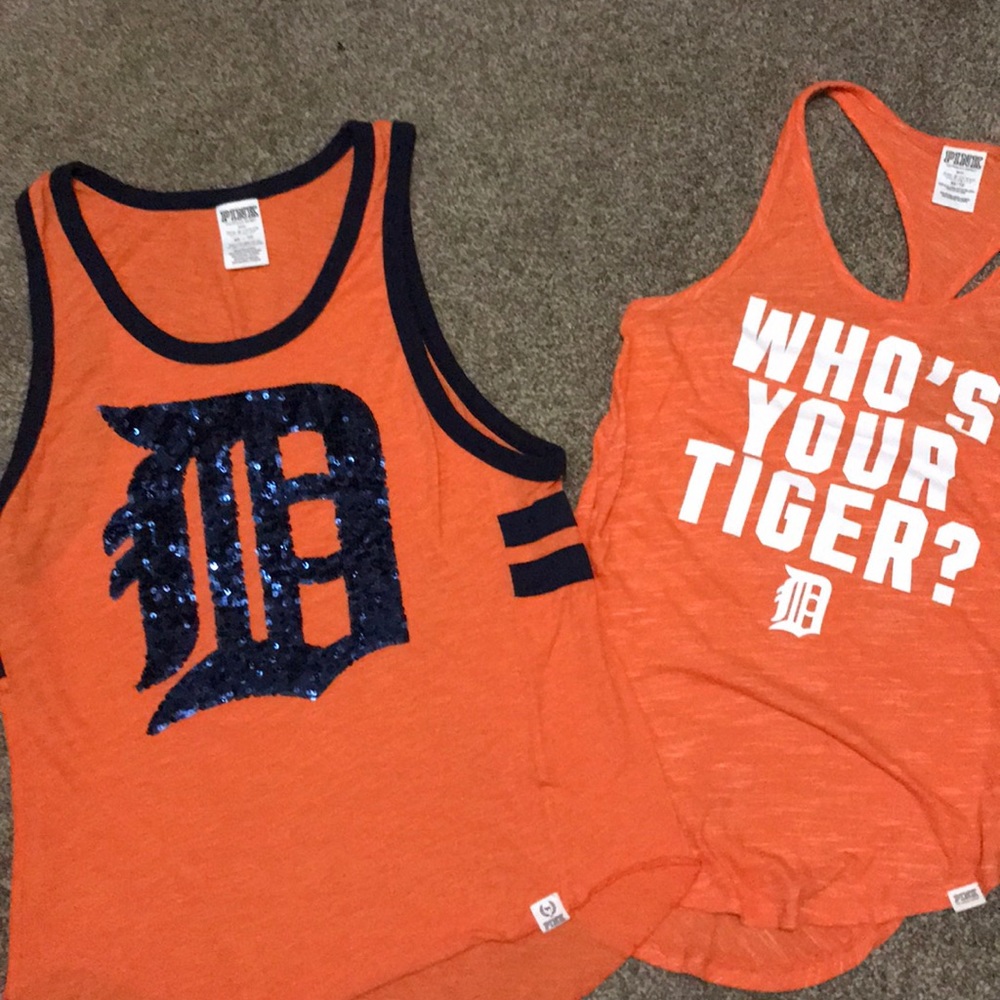 VS PINK Detroit tigers tanks